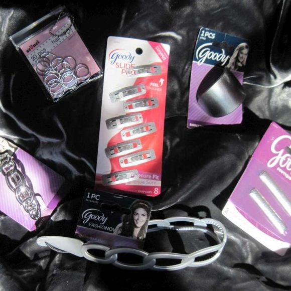 Shiny Silver Hair Accessory Set Barrettes Headband main image 15
